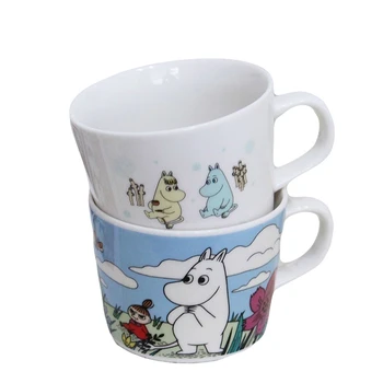 

Moomin Mug Creative Cartoon Hippo Mumin Family Ceramic Mugs Milk Coffee Afternoon Teacup Breakfast Tumbler Muumi Beautiful Cup
