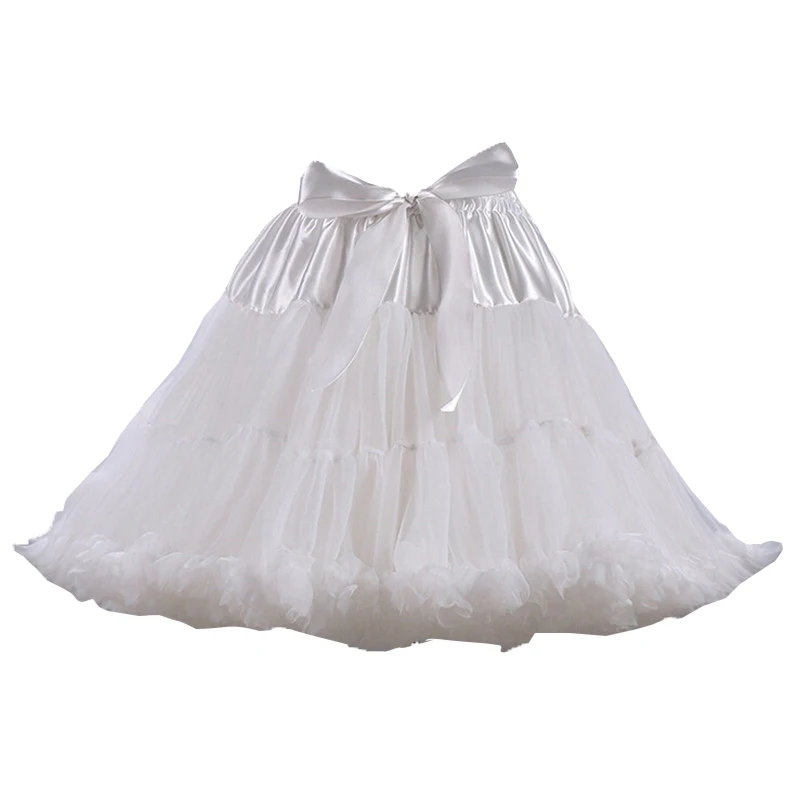 Hete Verkoop Vrouwen Mini Petticoat Tule Gezwollen Korte Vintage Bruiloft Bruids Petticoat Onderrok Rockabilly Tutu