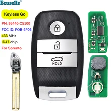 3ボタンーキーレスゴースマートキーリモートキーfob fsk 433mhz ID47チップ起亜ソレント2015 2016 2017 fccid: FOB-4F06 p/n: 95440-C5100