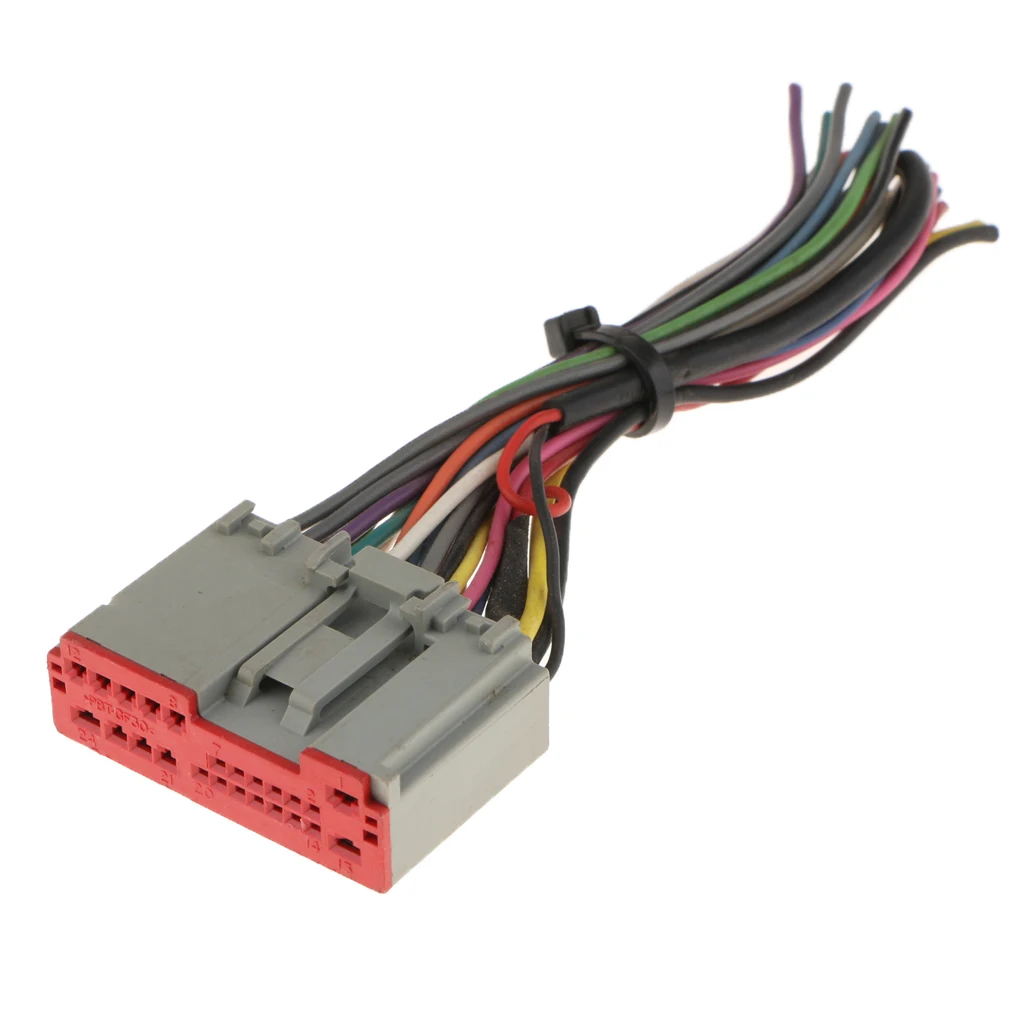 1 Pcs Car Stereo Radio ISO Wire Harness Adapter Connector For Ford/Hyundai/Lincoln/Honda/BMW Etc 155x45mm