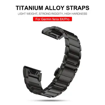 

Replacement Watch Bands strapTitanium Alloy Bracelet Wristbands Straps Accessory for Garmin Fenix 6X/6X Pro
