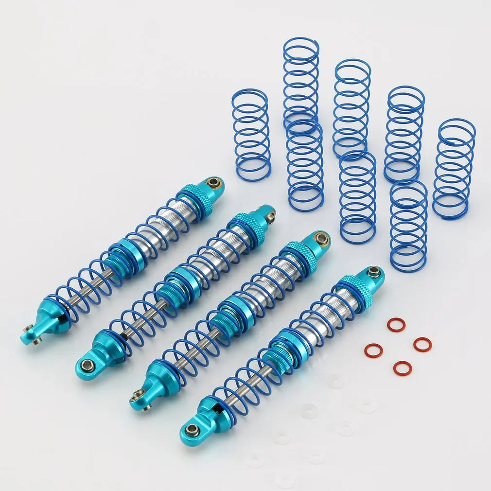 100mm 4pcs Shock Absorber Oil Adjustable 80mm 90mm 100mm 110mm 120mm Metal Shock Absorber Damper for 1/10 RC Car Parts Truck Crawler - Цвет: 100mm