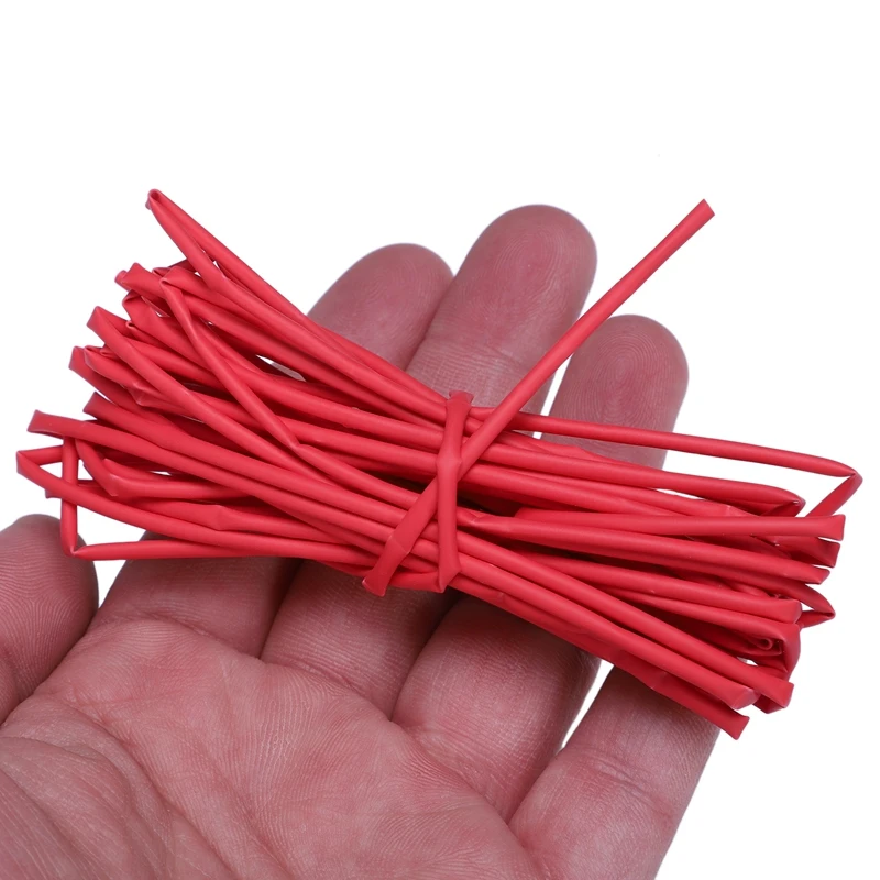 Wire Wrap 1mm Dia Red Heat Shrinkable Tube Shrink Tubing 4 Meters U3H4 