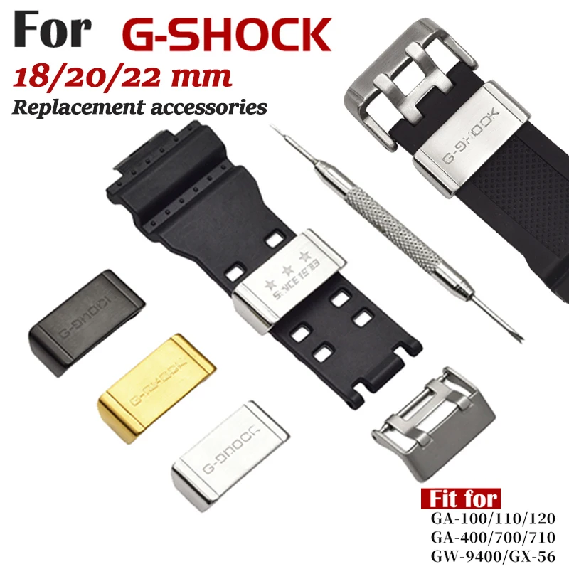 Banda de reloj de taquilla para Casio G-SHOCK accesorios GA-110 GD-100 GG-1000 DW-5600 DW-6900 bisel de Metal anillo de banda de reloj titular de la hebilla