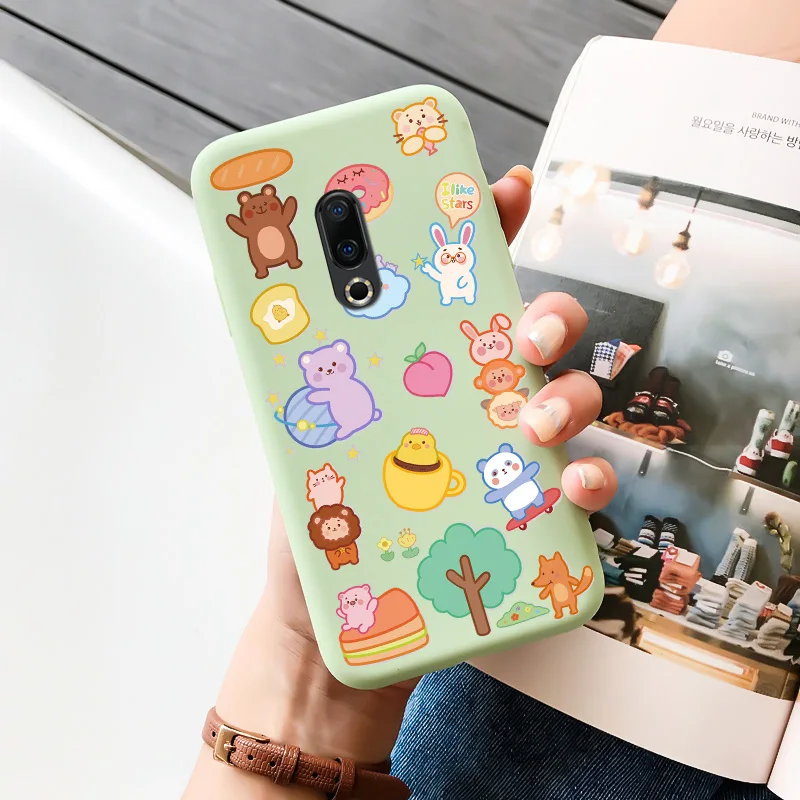 cases for meizu belt TPU Shell Black Soft For Meizu 16 Case Personality Tide Shell For Meizu 16 Plus Case Cartoon Cute Trend Shell For Meizu 16 Case meizu phone case with stones craft Cases For Meizu