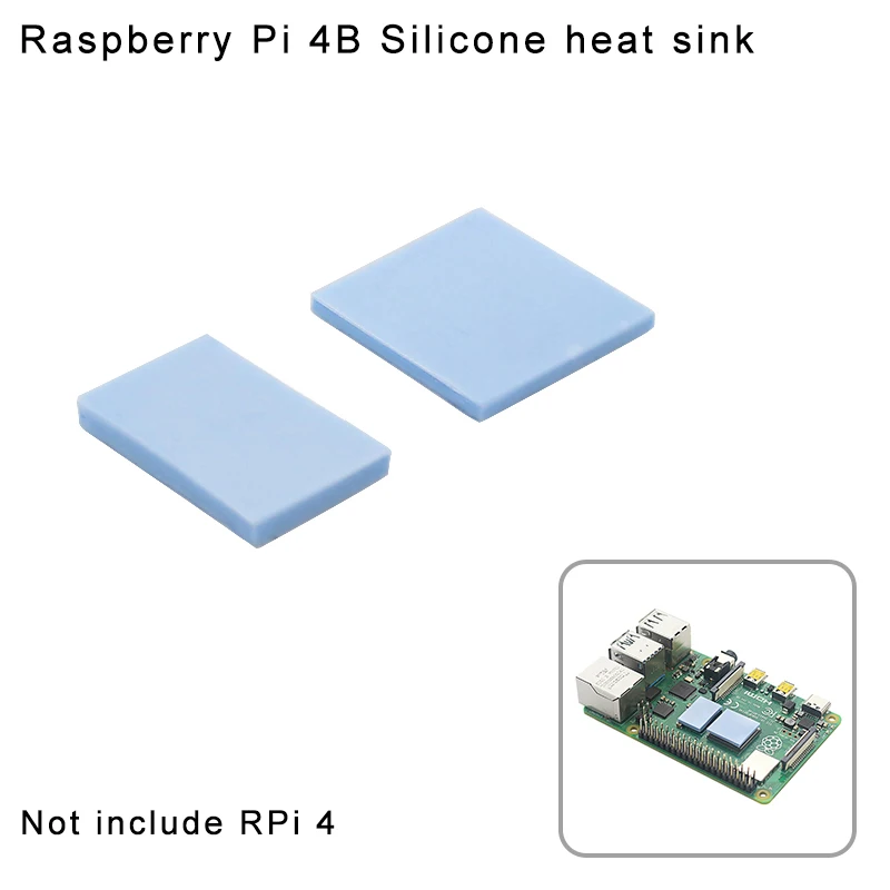 Raspberry Pi 4 Model B Heatsink Silicone thermal Pads Cooling Radiator