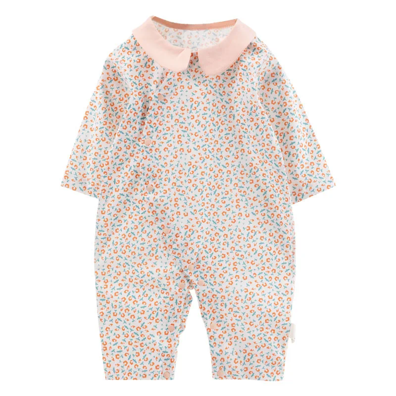 

Baby Girls Clothes Newborn Jumpsuit Cotton Floral Long Sleeve Romper Kids Infant Autumn Spring Clothes