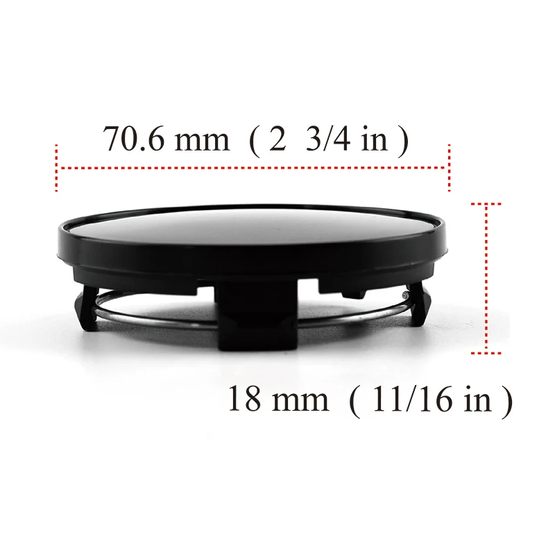 4pcs 70mm Wheel Center Cover For RM RS Rim 09.24.467 09.24.486 09.24.494 56.24 RW005 RW010 Hubcap Refit  Styling Car Accessories