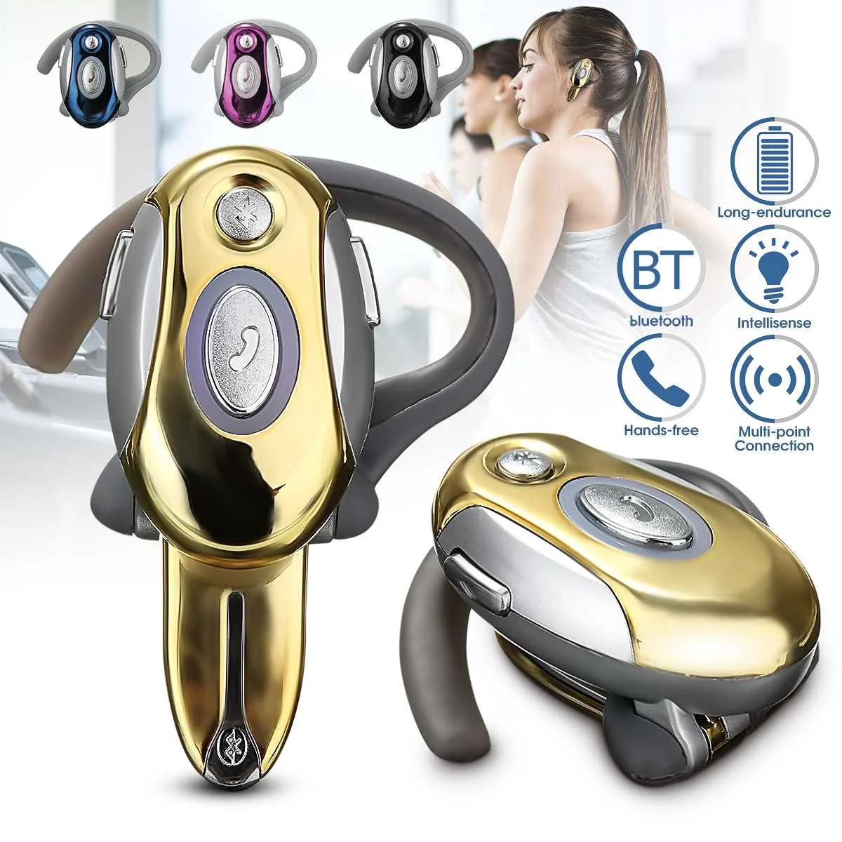 Новинка, Bee, Bluetooth 2,1, наушники, беспроводная гарнитура, свободные руки, наушники, гарнитура, стерео наушники для iPhone, xiaomi