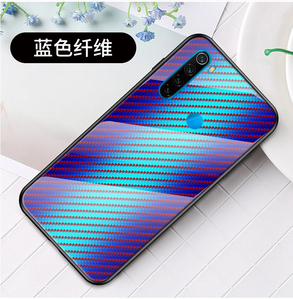 Для redmi note 8 pro чехол для телефона роскошный защитный чехол из закаленного стекла для Xiaomi redmi note 8 7 мягкий полиуретановый край чехол Coque