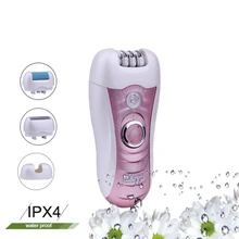 4в1 женский эпилятор, электрическая Женская бритва, Женский Триммер бикини, для удаления волос на лице, для депиляции ног и тела, для удаления подбородка