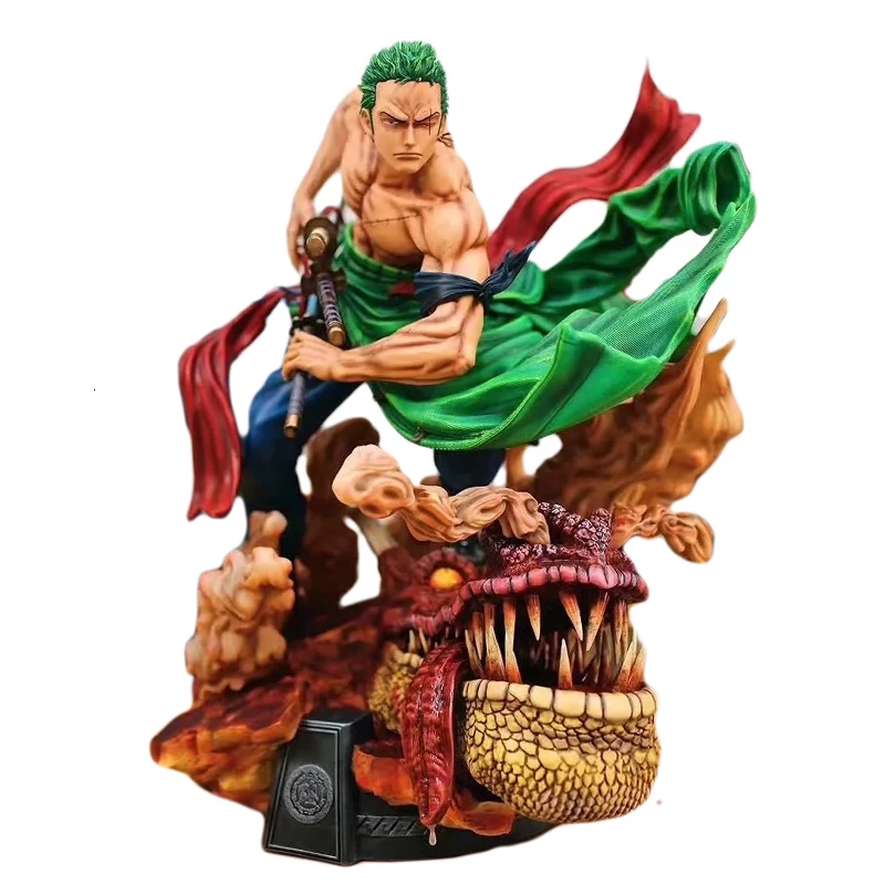 

One Piece GK Last Sleep LS Roronoa Zoro Anime Action Figure Model 40cm PVC Itto-ryu Statue Collection Toy Desktop Decoration