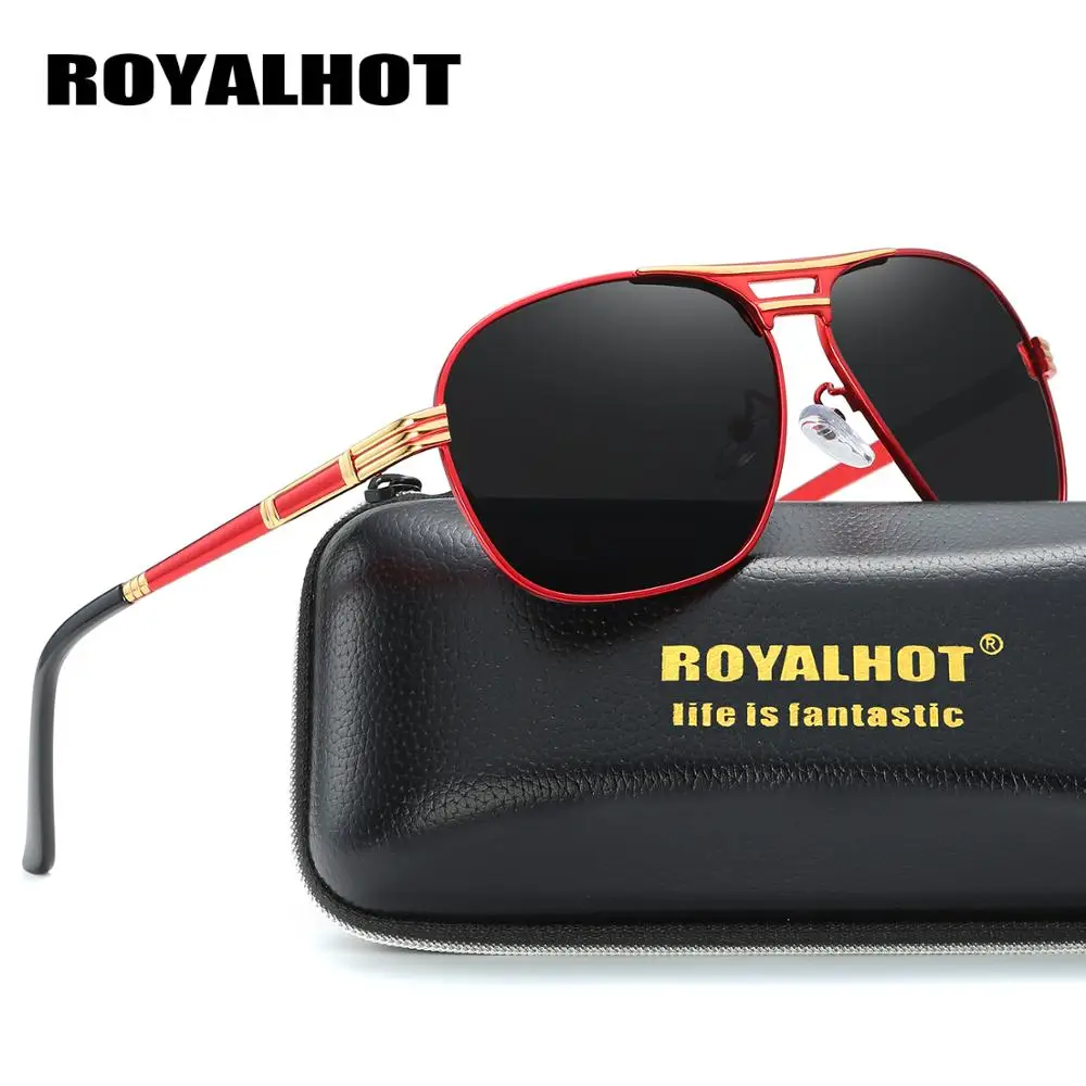 

RoyalHot Cool Polarized Sunglasses Driving Pilot Male Sunglasses Men Vintage Brand UV400 High Quality Women Sun Glasses