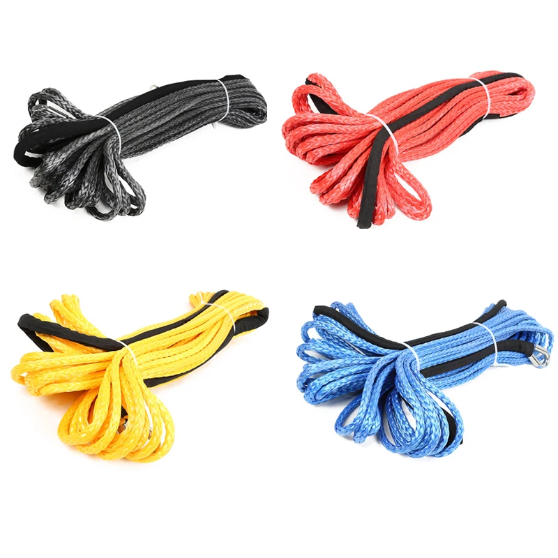 

Universal Synthetic Winch Rope 12mm X 25m Line Recovery Cable Car Wash Maintenance String For 12000-15000 Pound Capstan