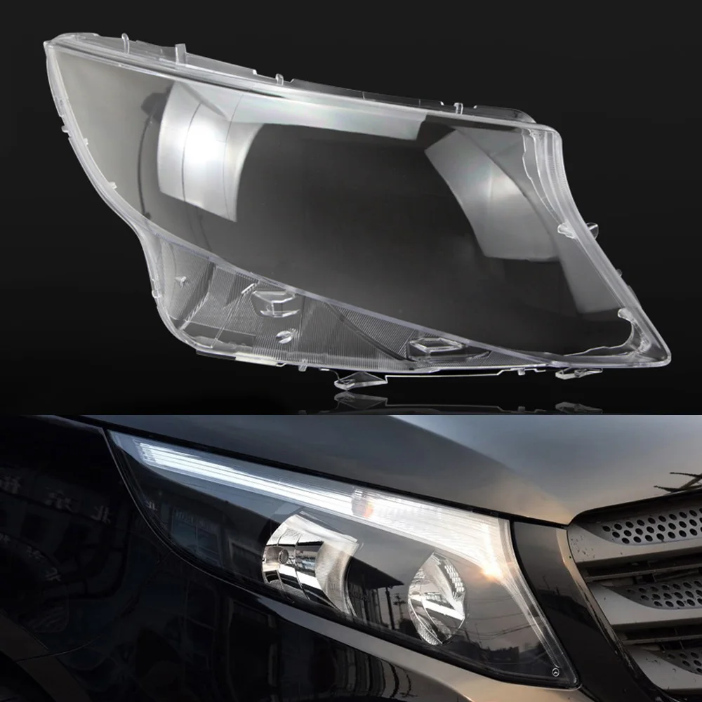 Headlight Lens For Mercedes-Benz Vito V Series 2016 2017 2018 Headlamp Cover Replacement Front Car Light Auto Shell