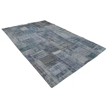 

203x302 Cm Grey Handmade Patchwork Rug-7x10 Ft