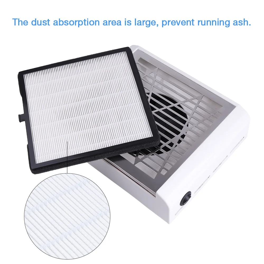 Сильная мощность 40 Вт пылеуловитель для ногтей устройство всасывания пыли