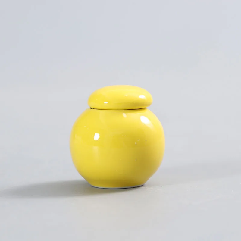 3.1X3.6cm Мини-карман с крышкой уплотнение серо-зеленого цвета для чая банки Косметическая губная помада румяна средство для снятия крема для Хранения Крема таблетки фарфоровая бутылка - Цвет: 3.1X3.6cm