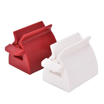 

1PCS Bathroom Accessories Rolling Tube Toothpaste Squeezer Toothpaste Easy Dispenser Seat Holder Stand Shelves