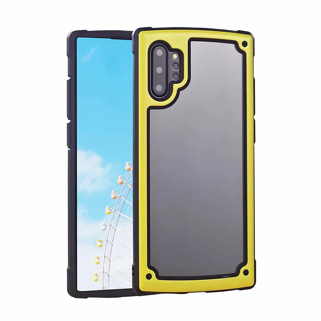 Защитный чехол для samsung Note10 Plus, чехол 6,8 imch, прозрачный, ультра-тонкий, PC, передняя оболочка, акриловая, задняя крышка, защита