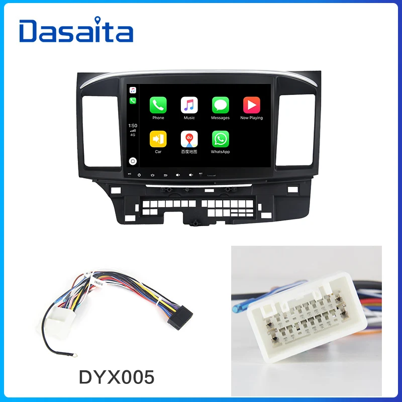 Dasaita Android 9,0 автомобильный стерео DSP 10," сенсорный экран для Mitsubishi Lancer 10 EVO Радио 1 Din 64G rom 4G ram автомобильный Bluetooth - Цвет: carplayDYX005
