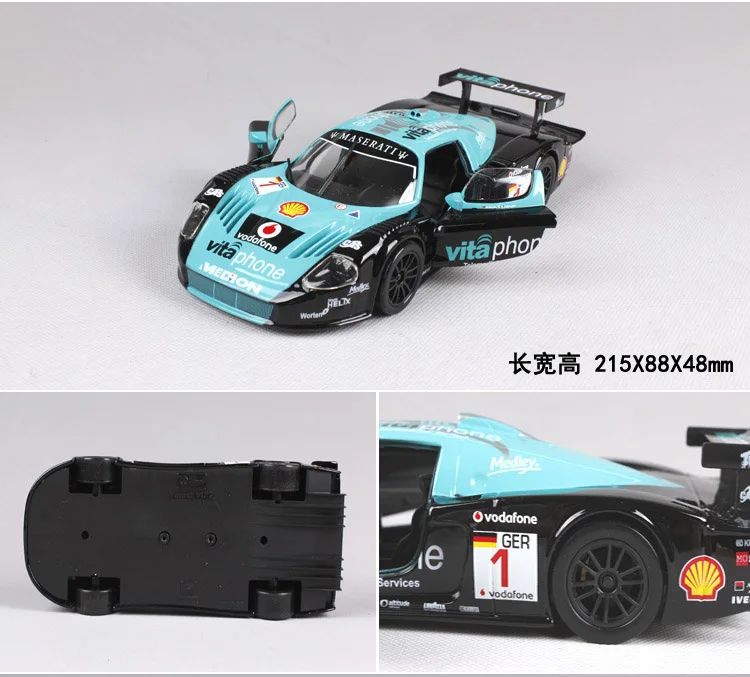 1/24 спортивный автомобиль GT гоночный коллектор издание металлическая литая модель автомобиля детские игрушки рождественские подарки