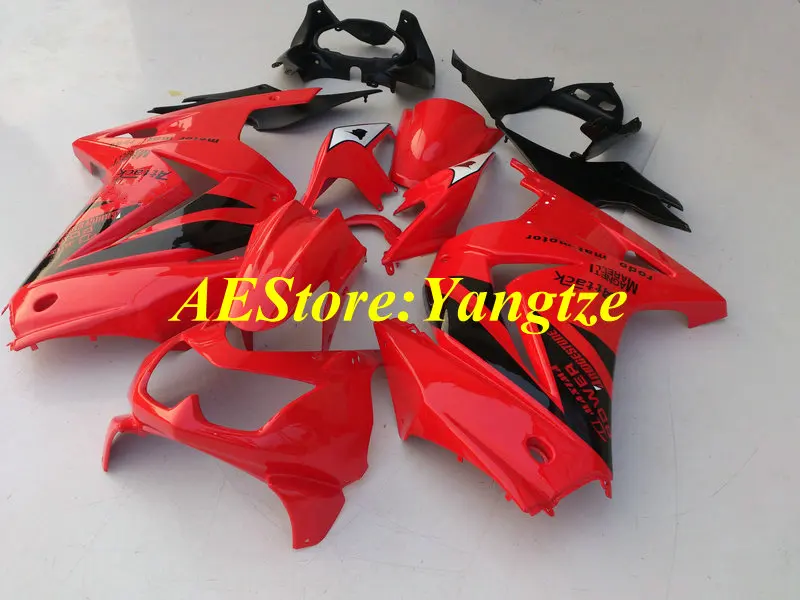 Injection Mold Fairing kit for KAWASAKI Ninja ZX250R 08 09 10 11 12 ZX 250R EX250 2008 2012 Red black Fairings set+ gifts VX31 | Автомобили