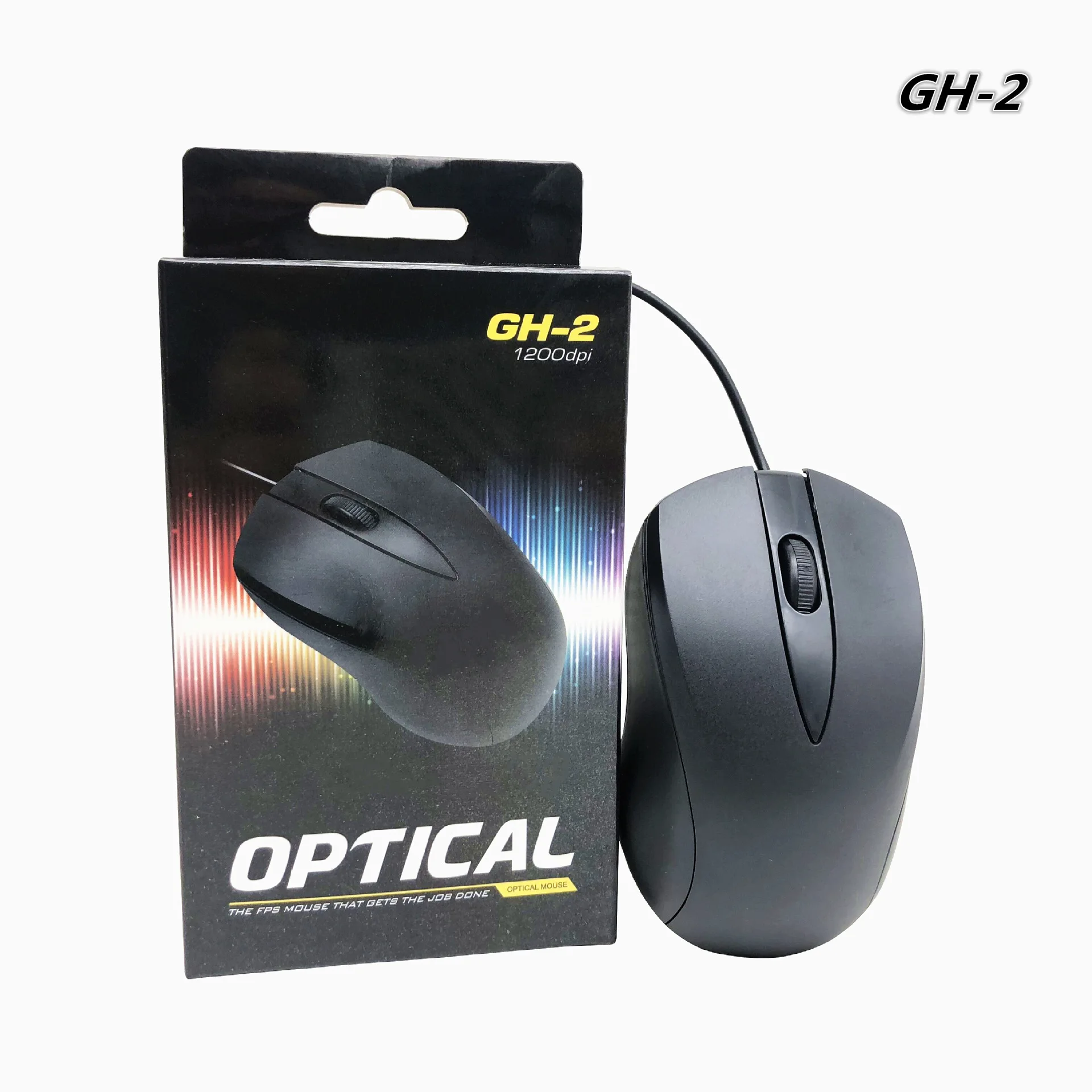 Ratón óptico con cable USB para ordenador, Mini Mouse para uso doméstico y oficina, color negro