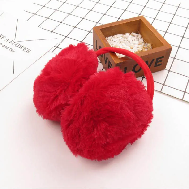 M10 Red Calymel осенние и зимние теплые модные новые меховые однотонные женские наушники и удобные меховые наушники унисекс для катания на лыжах - Цвет: M10 Red