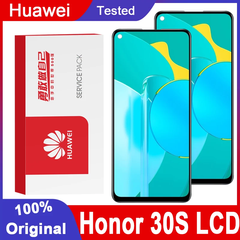 100% оригинальный 6 5 &quotСменный дисплей для Huawei Nova 7 SE ЖК с сенсорным экраном и