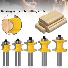 Ferramentas de fresa shank bit painel levantado porta do armário roteador bit conjuntos canto arredondado facas gravura ferramentas para trabalhar madeira