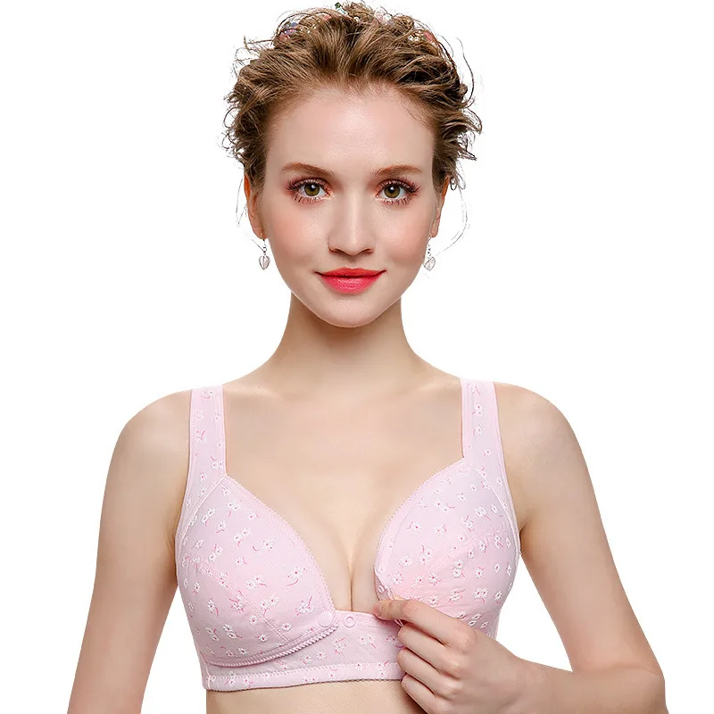 

2020 Pregnant Women Underwear Breast Feeding Nursing Bra Flower Breastfeeding Maternity Bra Front Nursing bras For Mothers