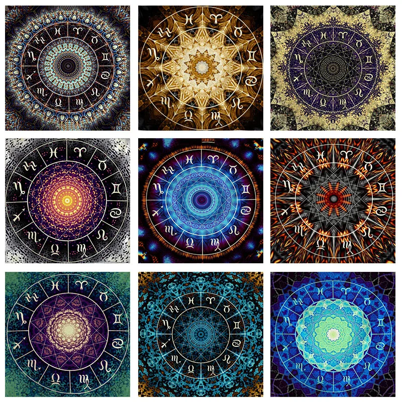 12-Model-Zodiac-Mandala-DIY-Diamond-Painting-Cross-Stitch-Witchcraft-Embroidery-Living-Room-Bedroom-Wall-Decor