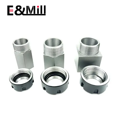 NEW Square ER25 ER32 ER40 Chuck Block Hard Steel Hex ER Spring Chuck Seat For CNC Lathe Engraving Cutting Machine Tool holder - Image 2