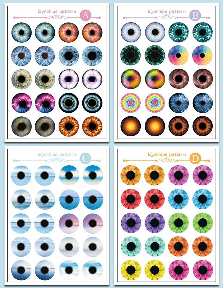 blythe doll eye chips  (4)