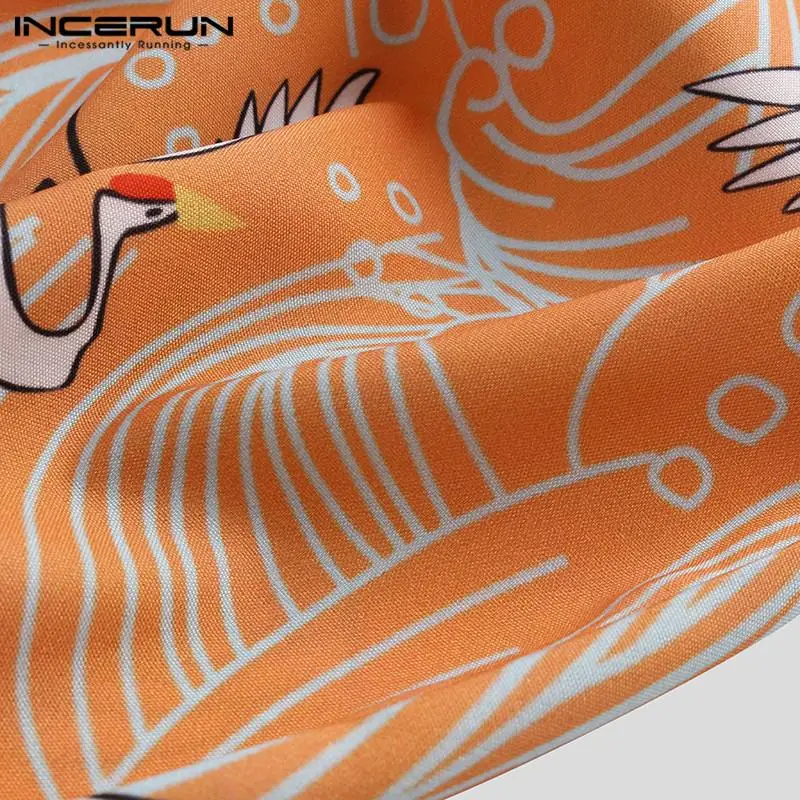 INCERUN, Мужские штаны-шаровары, с принтом, для бега, эластичная резинка на талии, уличная одежда,, свободные китайские повседневные винтажные брюки, Pantalones Hombre