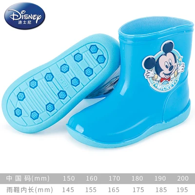 Disney/детские дышащие непромокаемые сапоги принцессы с рисунком Минни и Микки из мультфильма «Холодное сердце»; непромокаемые сапоги для мальчиков и девочек