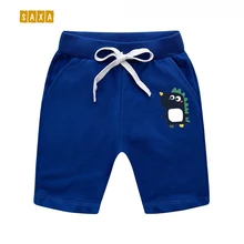 Детские шорты, летние спортивные шорты из хлопка для мальчиков, шорты с рисунком для девочек, детские штаны с принтом динозавра