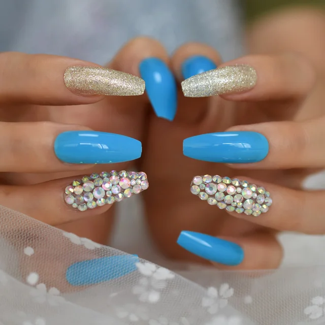 Handmade Ballerina Fake Nails With Ab Rhinestones Rose Red Color Gold Glitter Press On Nail 28pcs Each Set False Nails Aliexpress Handmade Ballerina Fake Nails With Ab Rhinestones Rose Red Color Gold Glitter Press On Nail 28pcs Each Set False Nails Aliexpress