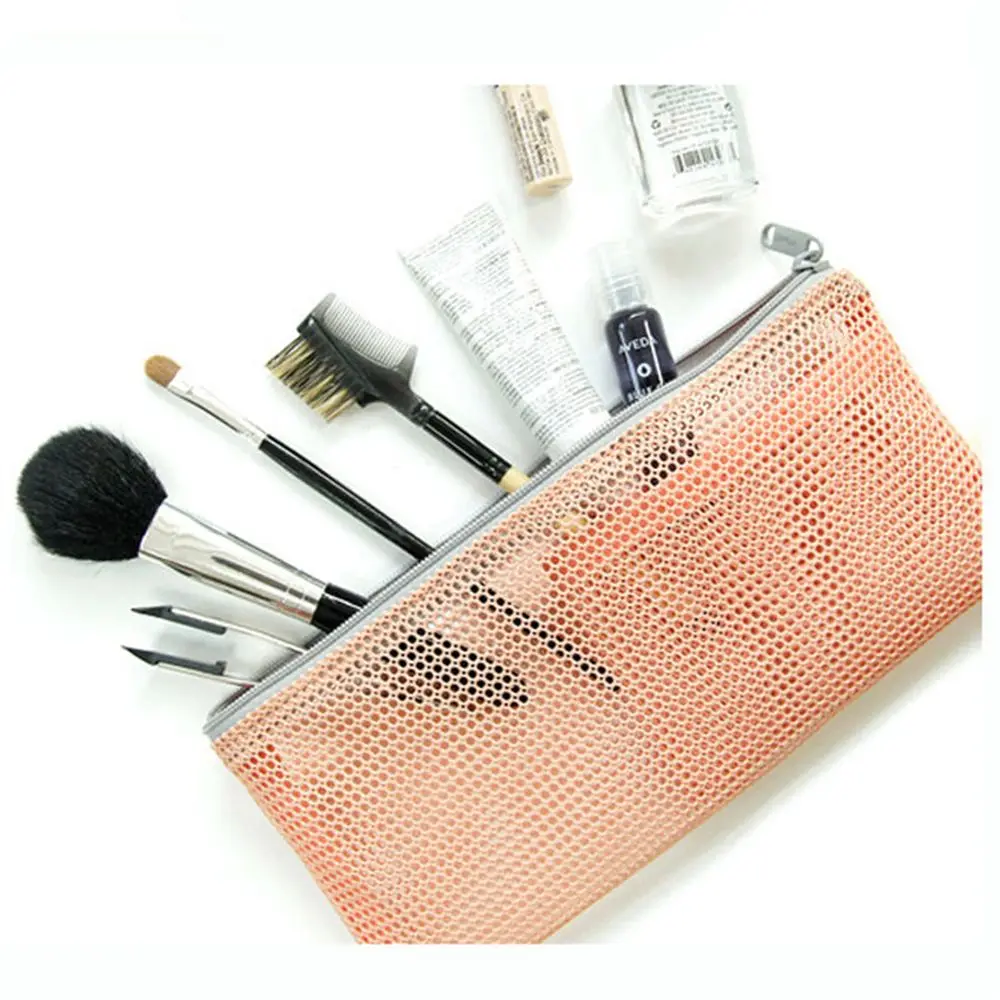 

2019 Travel Cosmetic Bag Women Zipper Make Up Net Makeup Case Organizer Storage Pouch Toiletry Beauty Wash Kit Bags