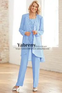 mother of the bride pant suits chiffon
