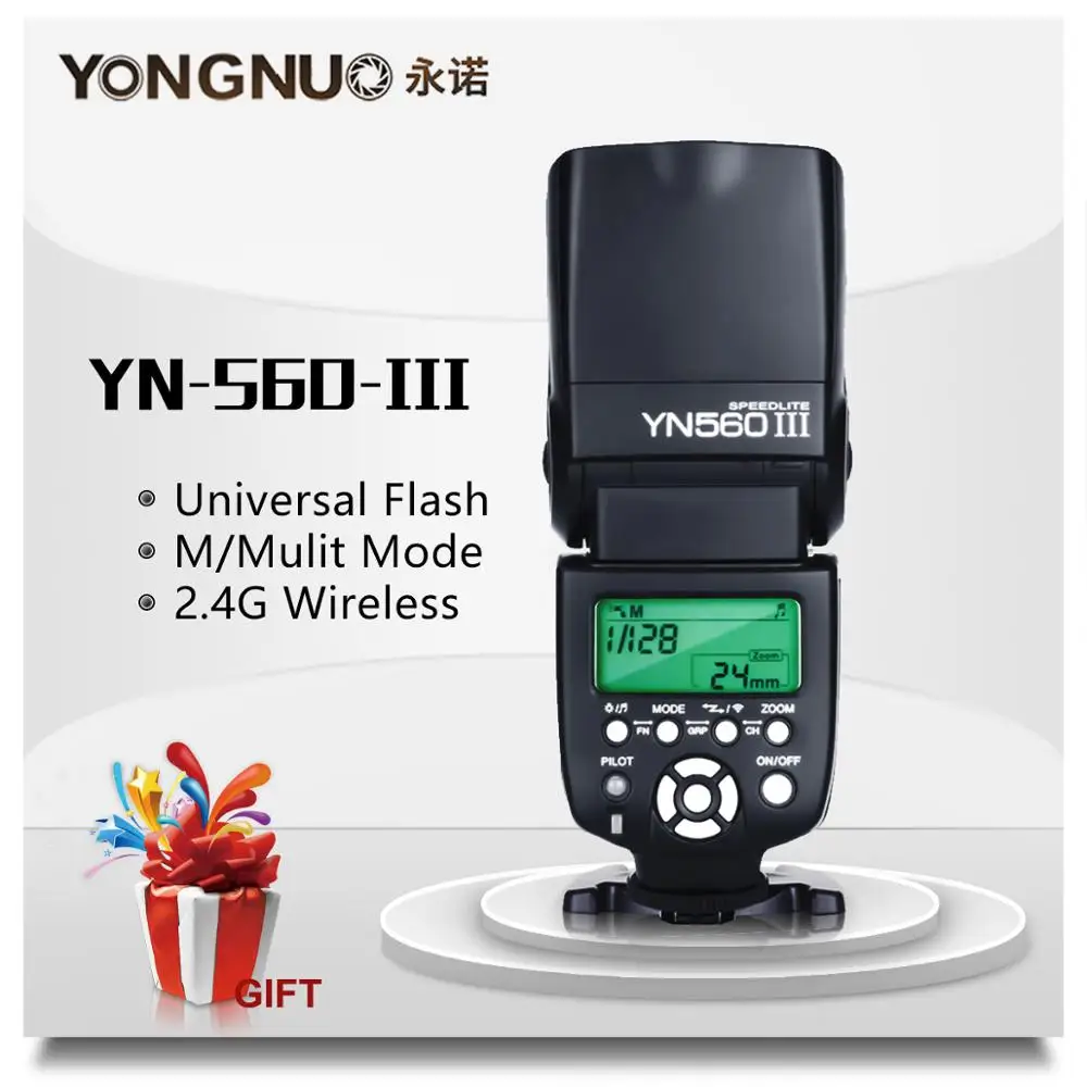 YONGNUO YN560III YN560 III Беспроводная вспышка Speedlite Speedlight для Canon Nikon Olympus Pentax Fuji sony DSLR