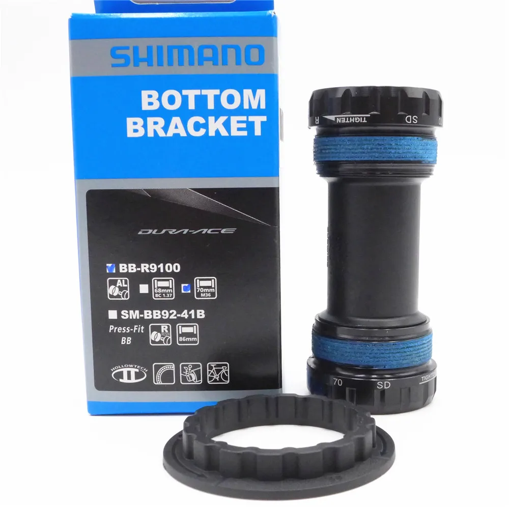 Shimano BB R9100 итальянский с резьбой 70 мм Дорожный велосипед Нижний Кронштейн Hollowtech 2