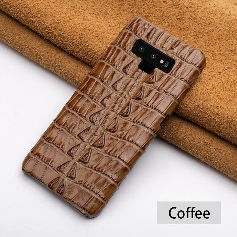 Чехол для телефона для samsung Galaxy A50 A70 S7 S8 S9 S10 Plus, Note 8, 9, 10, крокодил хвост текстура чехол для A30 A40 A5 A7 A8 - Цвет: Coffee Tail