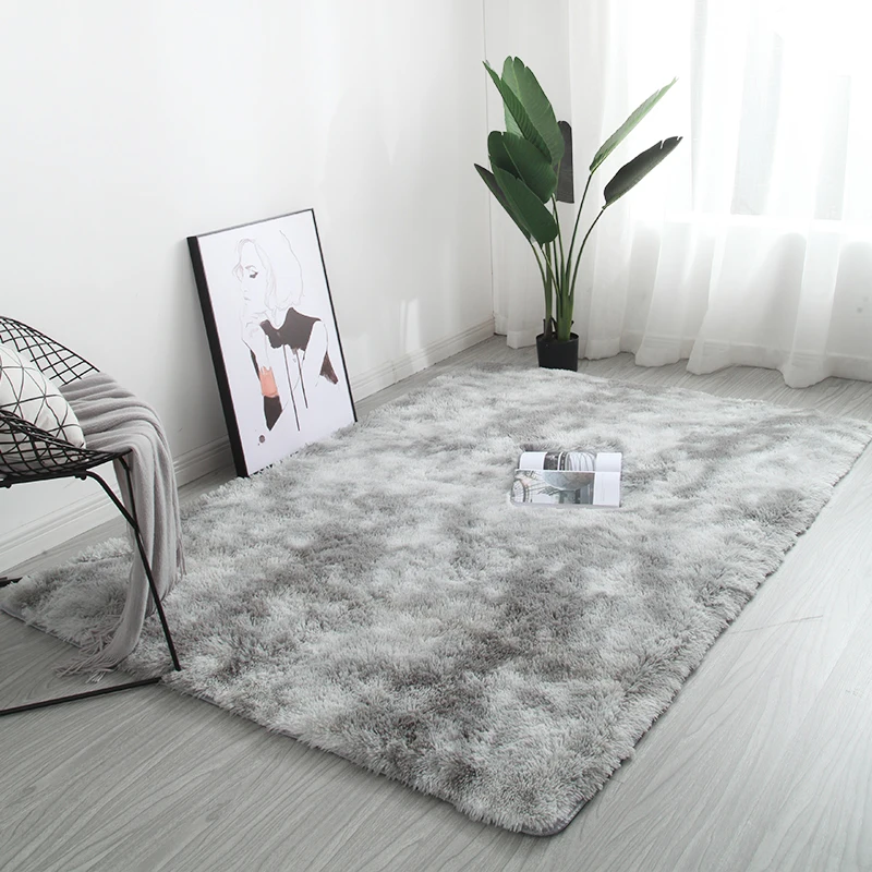 Ковер в скандинавском стиле, для спальни, кровати, ins, чистая, красная, для девочек, для комнаты, коврик с плавающим окном, татами, для гостиной, плюшевый, tie dye