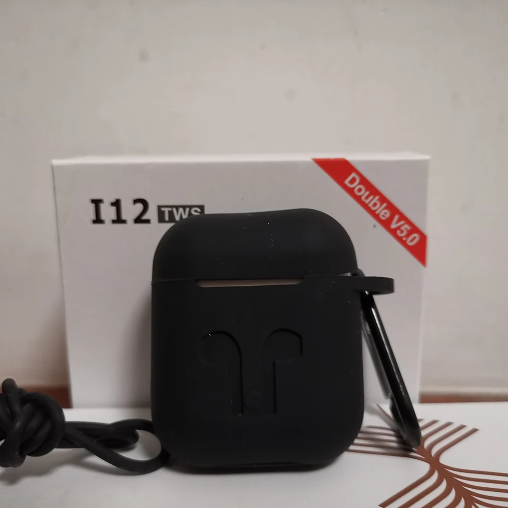 Оригинальные bluetooth наушники i12 tws беспроводные басовые с функцией GPS Aire 2 1:1