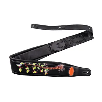 

Pattern Leather Embossed Guitar Strap Electric Guitar Acoustic Guitar Folk Guitar Bass Strap