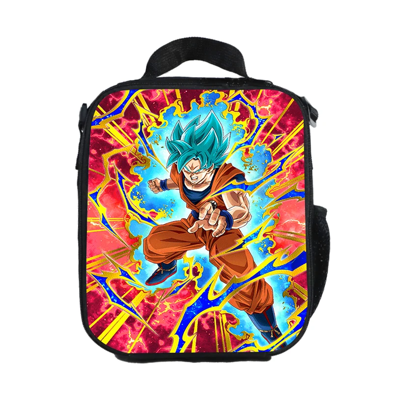 Аниме Dragon Ball ланч-мешок Goku Saiyan дети изолированный кулер Ланч-бокс термальный держатель для пикника