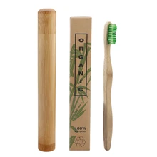 2в1 зубная щетка с бамбуковым углем es Антибактериальный уход за полостью рта зубная щетка с бамбуковой зубной щеткой Дорожный Чехол деревянная коробка для хранения