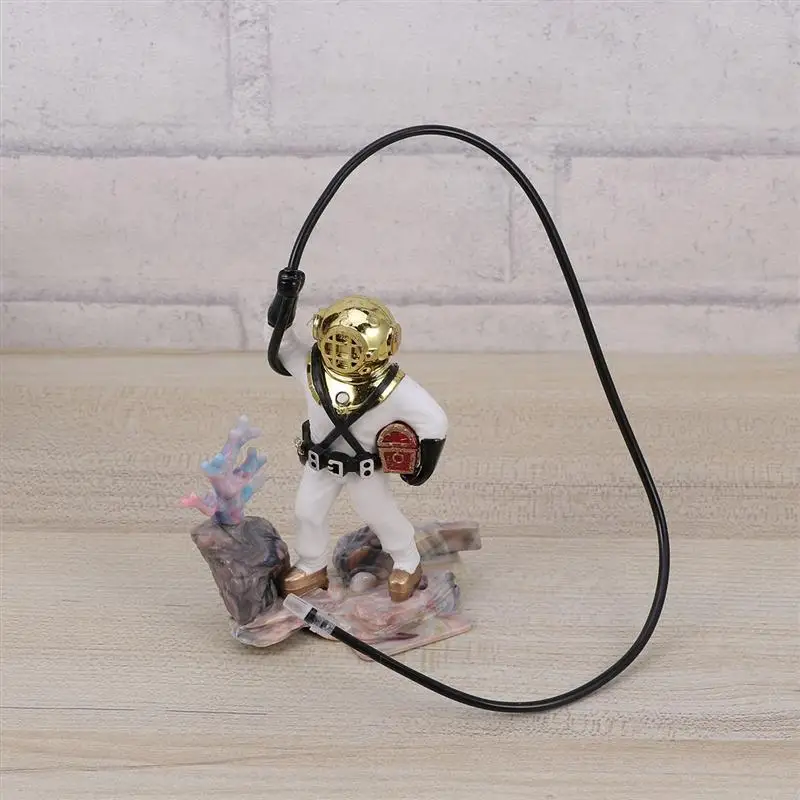 1 Pcs Fish Tank Ornament Exquisite Diver Man Shape Decoration Fish Tank Decoration Fish Tank Adornment For Store Hotel Office